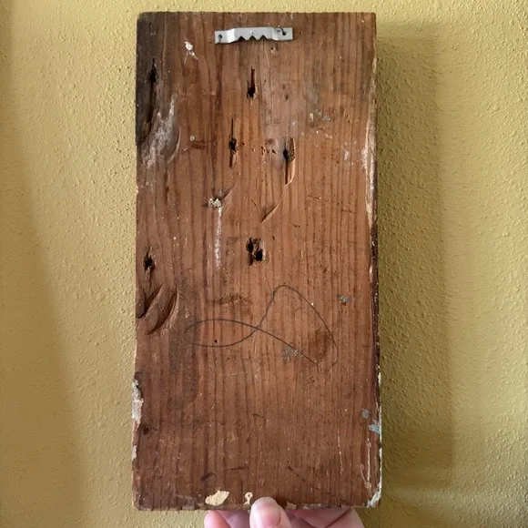 Carved Wooden Wall Decor in Warm Brown - Picture 9 of 9